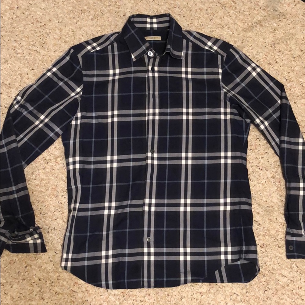 Burberry Plaid Dress Shirt